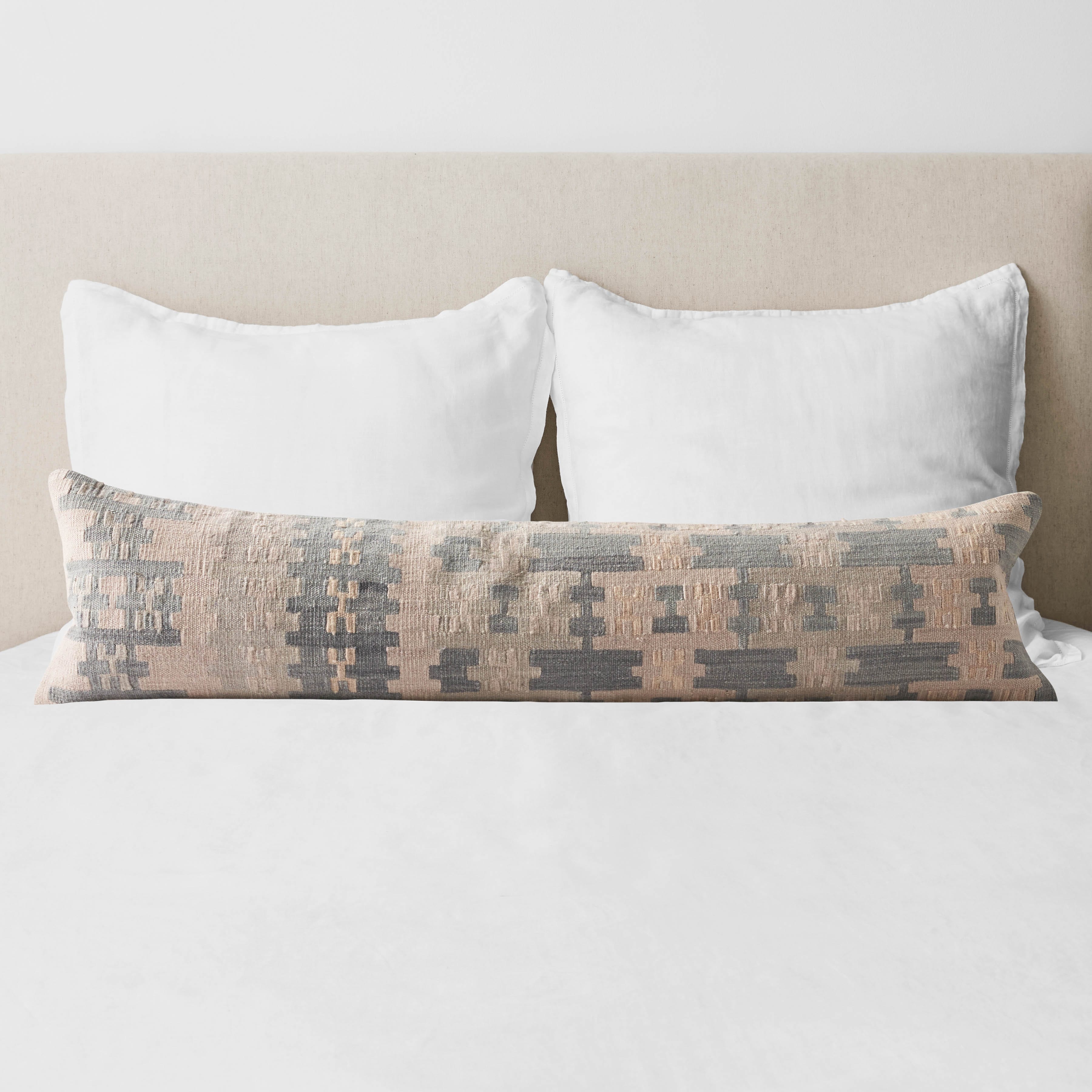 Turkish kilim lumbar discount pillow