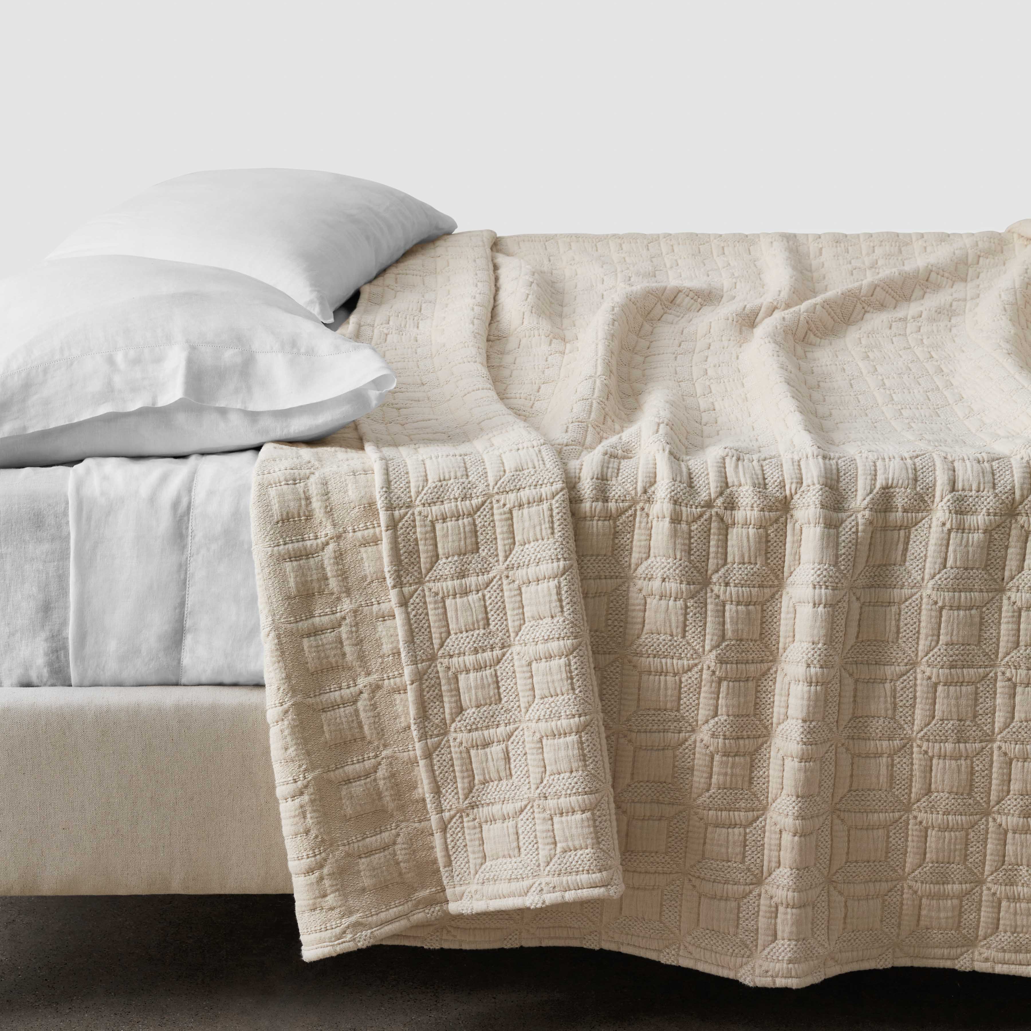 Organic Cotton Quilted Blanket The Citizenry