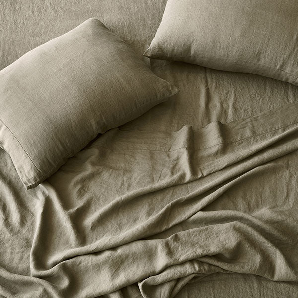 stonewashed linen bedding