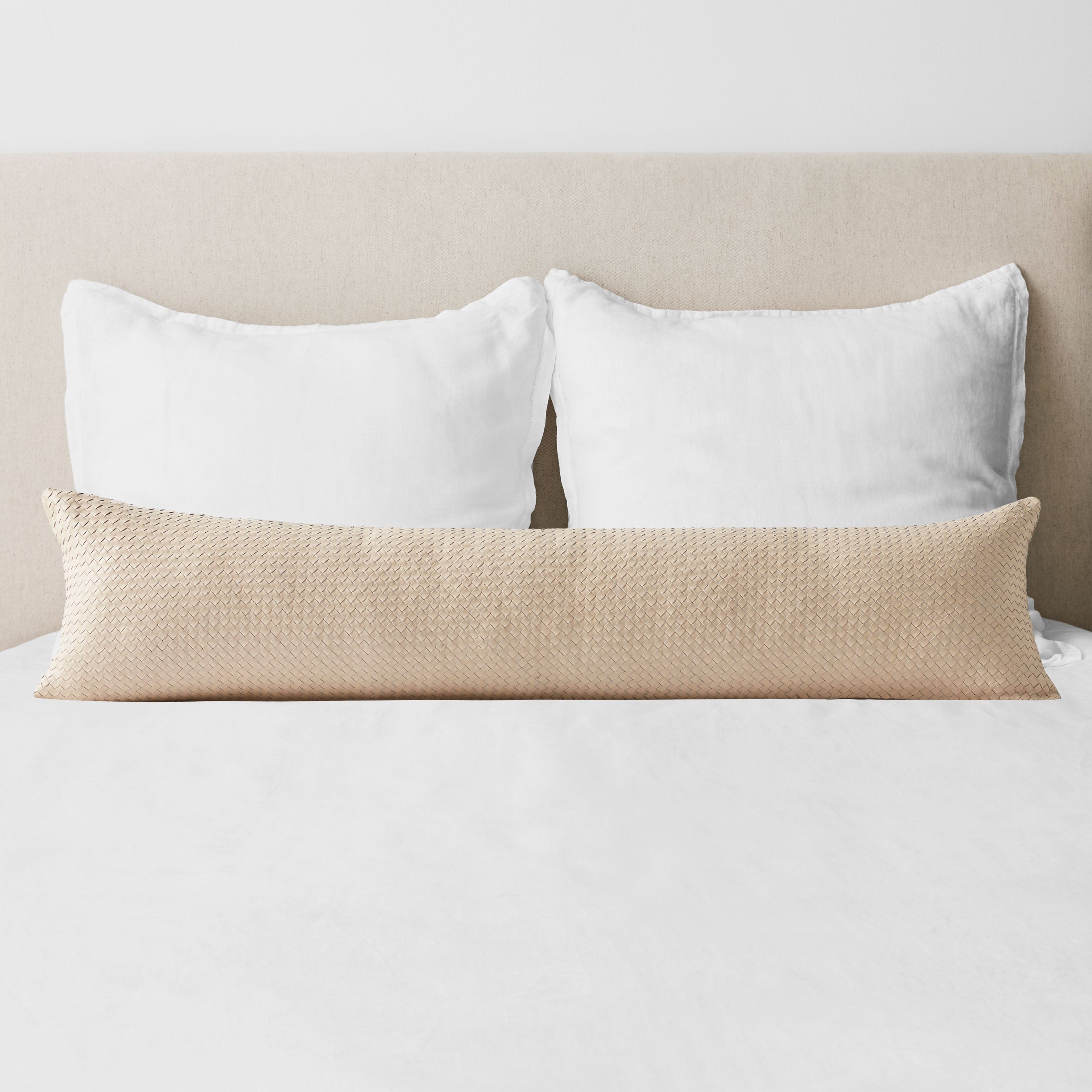 White long lumbar discount pillow