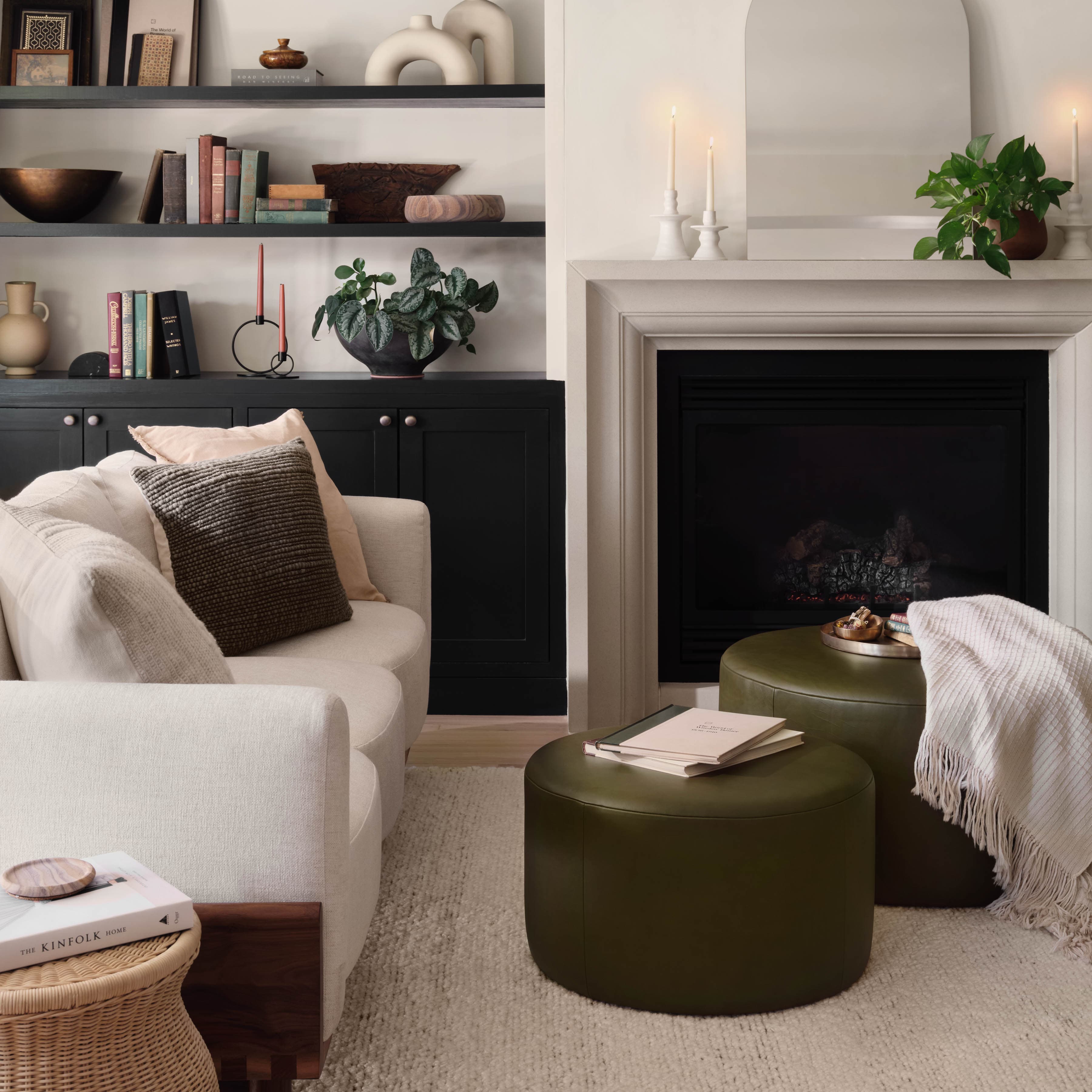 Large Leather Ottomans Poufs Ethically Crafted Leather Furniture The Citizenry