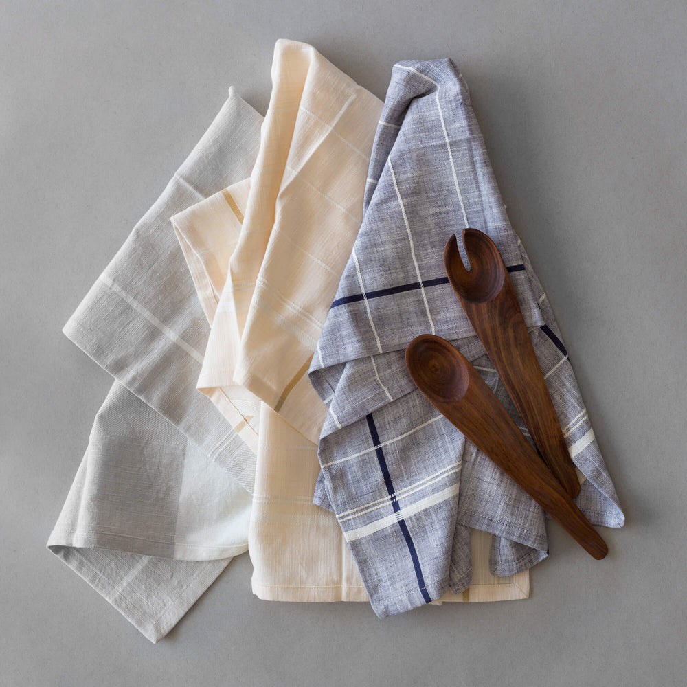 3-Piece Organic Cotton Kitchen Towel Set | Taupe