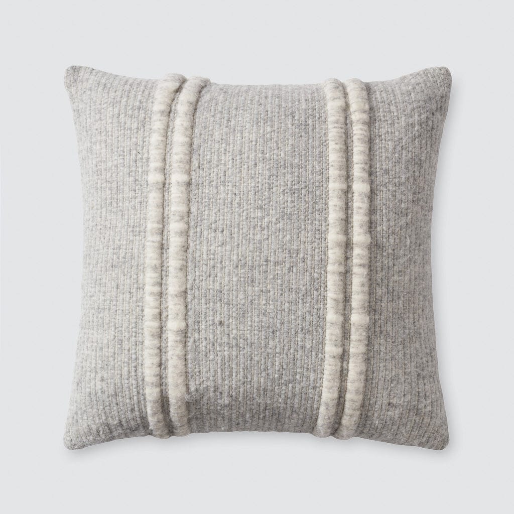 Grey textured online pillow