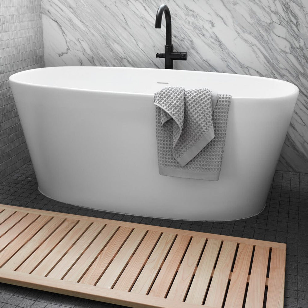 Teak Shower Mat , Door Mat, 32 X 14 - Teak Bath & Spa Furniture