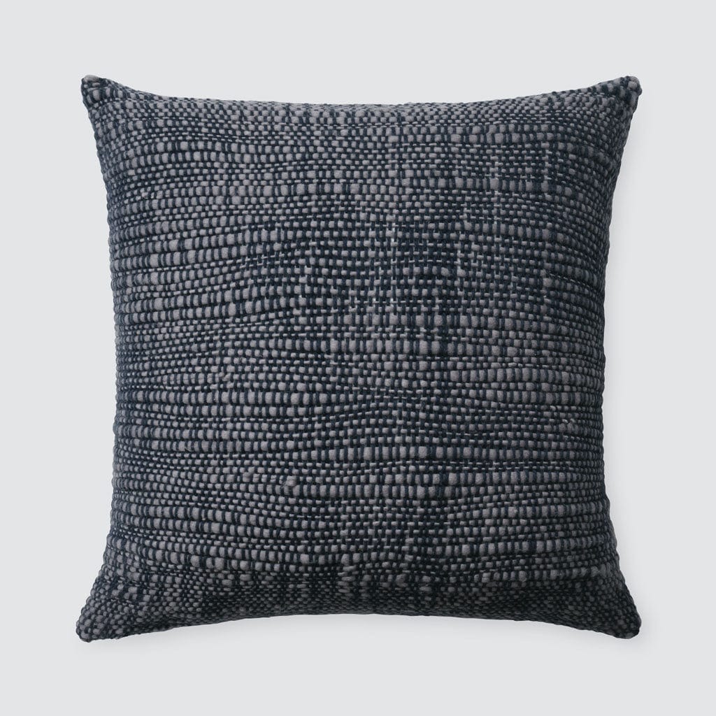 Navy shops textured pillow