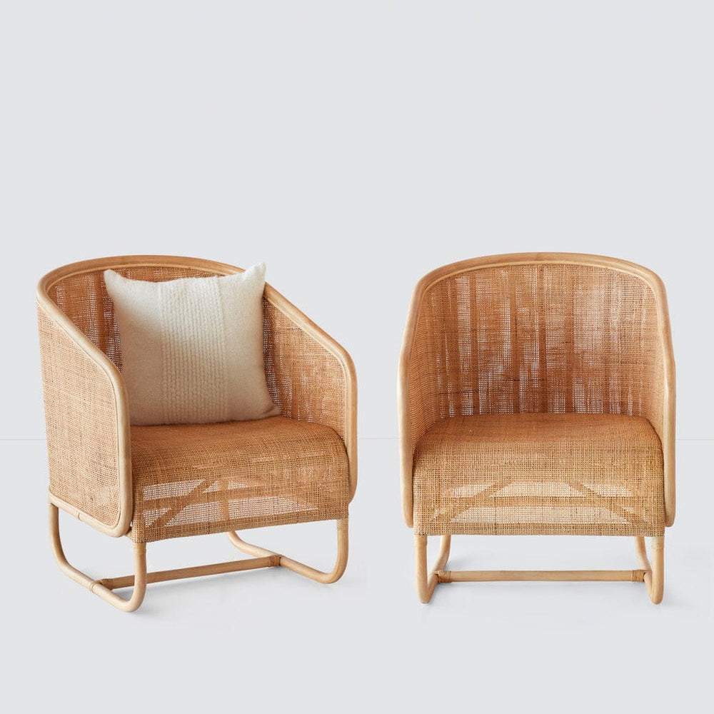 Modern Cane Lounge Chair Handcrafted In Indonesia The Citizenry