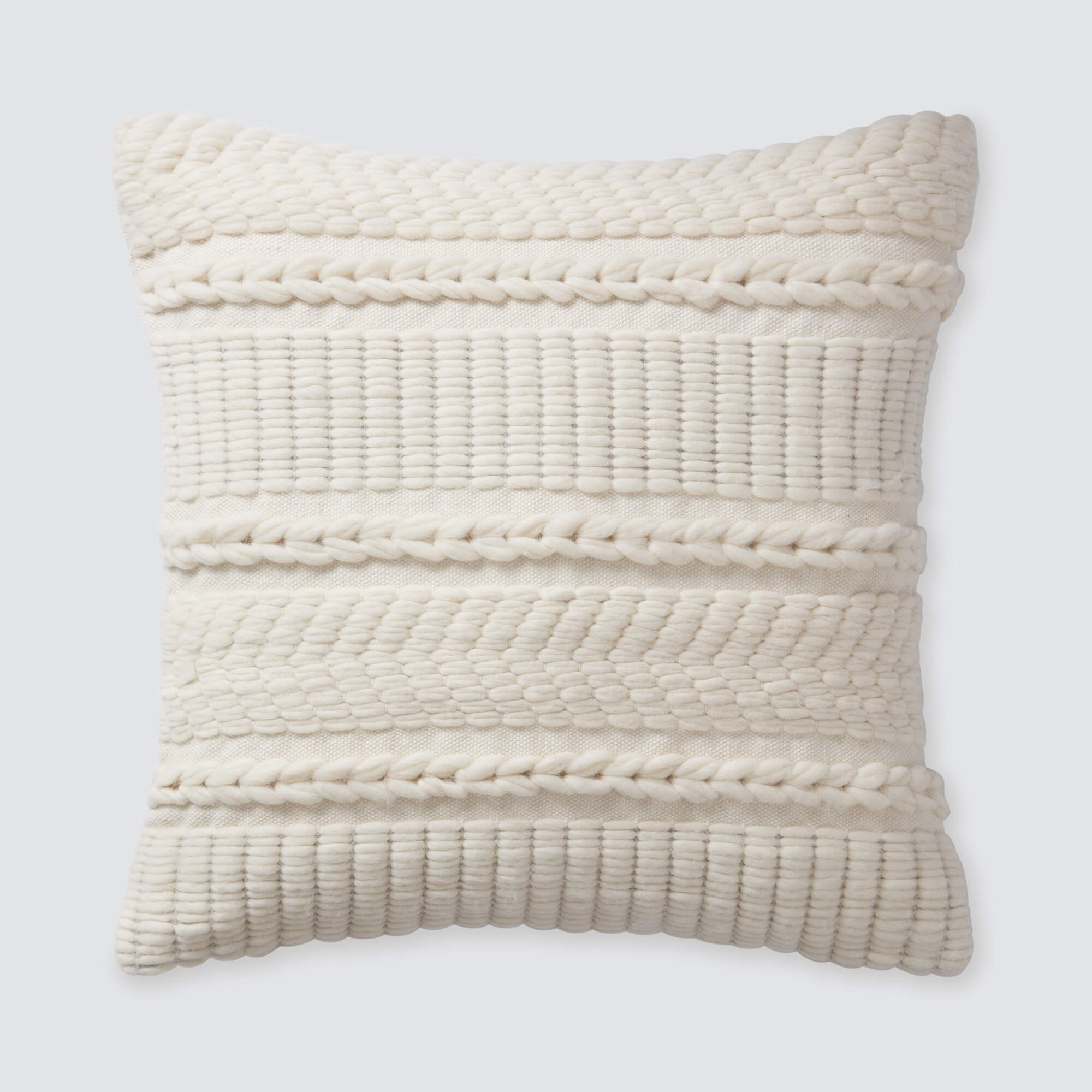 Cream textured throw pillows hotsell