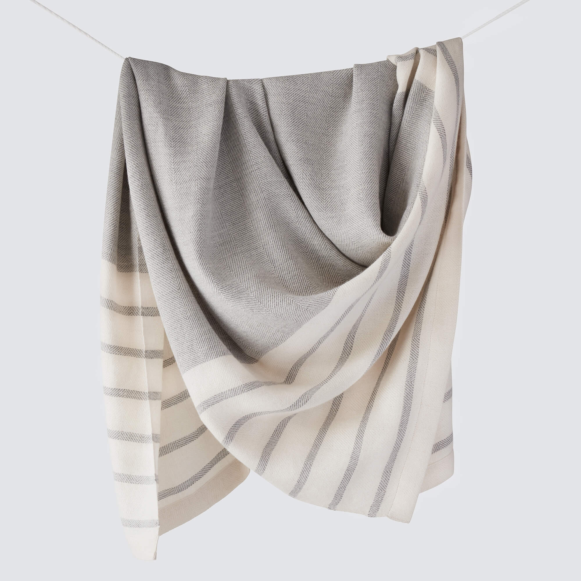 Gray and cream throw blanket hot sale